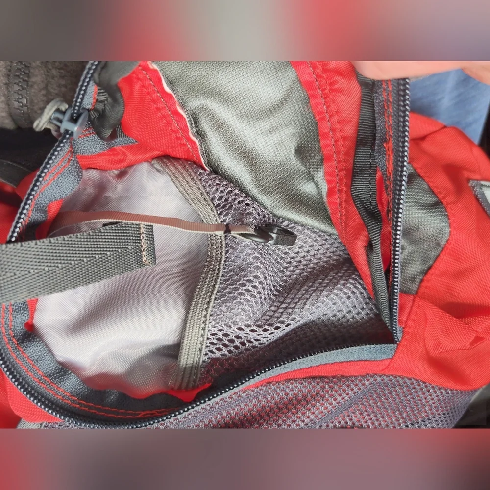 CamelBak Red and Gray Compact Hydration Pack Backpack Only